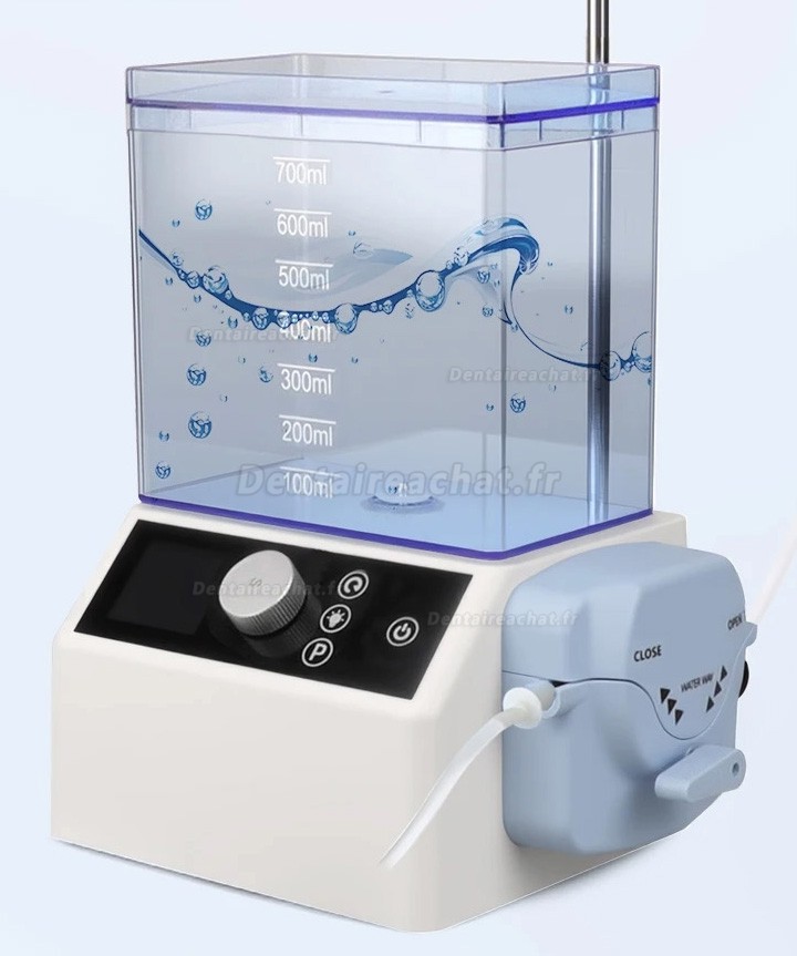 Micromoteur électrique dentaire sans balais avec réservoir d'eau et pompe péristaltique